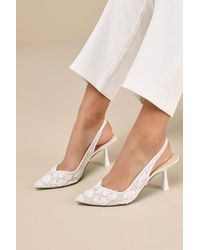 Betsey Johnson - Sb-Nikki Beaded Embroidered Slingback Pumps - Lyst