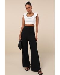 Lulus - Noteworthy Wide-Leg Pants - Lyst