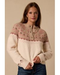 Lulus - Whidbey Fair Isle Sweater - Lyst