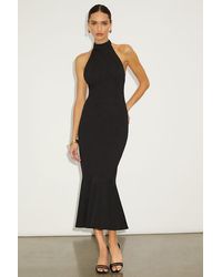 Lulus - Chic Masterpiece Backless Trumpet Hem Midi Dress - Lyst