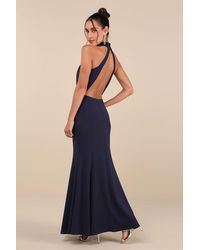 Lulus - Exceptional Reputation Backless Mermaid Maxi Dress - Lyst