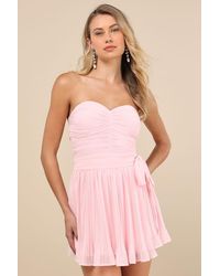 Lulus - Seriously Sensational Strapless Romper - Lyst