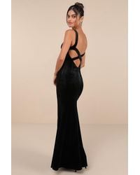 Lulus - Perfectly Classy Velvet Strappy Maxi Dress - Lyst