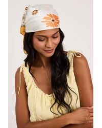 Lulus - Blossom Floral Satin Scarf - Lyst