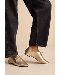 Seychelles - Starlet Metallic Leather Lace-Up Oxfords - Lyst
