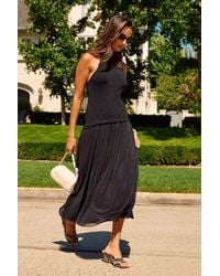Lulus - Drusilla Drop Waist Midi Dress - Lyst