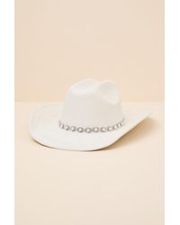 Lulus - Ilea Pearl Western Hat - Lyst