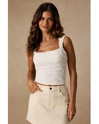 Lulus - Marella Textured Tie-Back Tank Top - Lyst