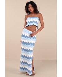Lulus - Sandro Multi Crochet Maxi Skirt - Lyst