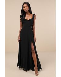 Lulus - Dreamy Admiration Ruffled Maxi Dress - Lyst