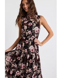Lulus - In My Dreams And Floral Print Midi Dress - Lyst
