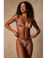Lulus - Bahamas Multi Tropical Print Cheeky Bikini Bottoms - Lyst