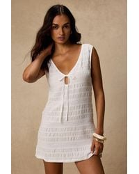 Rhythm - Sandy Cove Smocked Mini Dress - Lyst