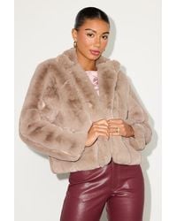 Lulus - A Chic Classic Faux Fur Coat - Lyst