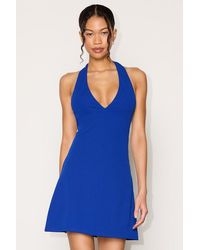 Lulus - Brinley Halter Mini Dress - Lyst
