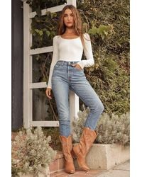 Lulus - Easily Loved Long Sleeve Bodysuit - Lyst