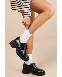 Vagabond Shoemakers - Dorah Leather Lace-Up Platform Oxfords - Lyst