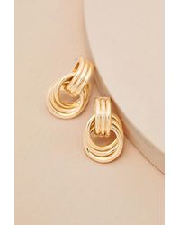 Lulus - Julianne Doorknocker Earrings - Lyst