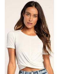 Lulus - All-Access Pass Crop Top - Lyst