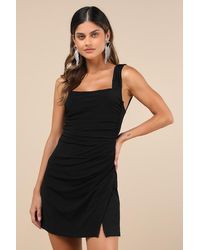 Lulus - Sweetheart Glam Slinky Knit Tie-Back Mini Dress - Lyst