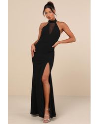 Lulus - Exquisite Rsvp Backless Maxi Dress - Lyst