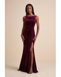 Lulus - Ravishing Poise Velvet Cowl Back Sleeveless Maxi Dress - Lyst
