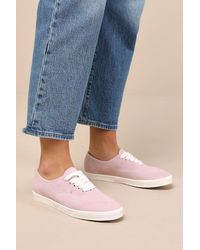 Vans - Authentic Lowpro Sepia Rose Suede Lace-Up Sneakers - Lyst