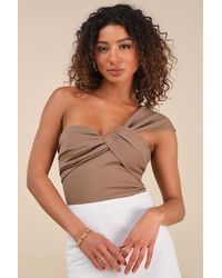 Lulus - Rudia One-Shoulder Top - Lyst