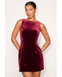 Lulus - Taslin Velvet Sleeveless Mini Dress - Lyst