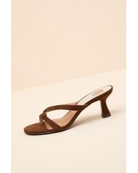 Dolce Vita - Devona Suede Strappy Kitten Heels - Lyst