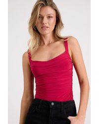 Lulus - Mckinley Slinky Knit Ruched Tank Top - Lyst