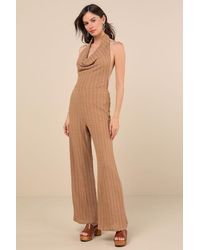 Lulus - Cove Textured High-Rise Pants - Lyst