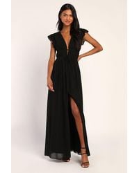 Lulus - I'M All Yours Ruffled Maxi Dress - Lyst
