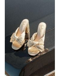 Lulus - Dorothea Knotted High Heel Sandals - Lyst