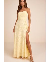 Lulus - Garden Of Romance Burnout Maxi Dress - Lyst