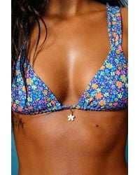 Kulani Kinis - Saint Tropez Multi Floral Bralette Bikini Top - Lyst