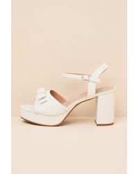 Lulus - Iggy Platform Ankle Strap High Heel Sandals - Lyst