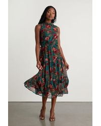 Lulus - In My Dreams Multi Floral Print Midi Dress - Lyst