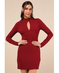 Lulus - Sultry Favorite Backless Mini Dress - Lyst
