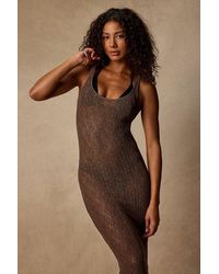 Lulus - Sunkissed Sheer Crochet Maxi Swim Cover-Up - Lyst