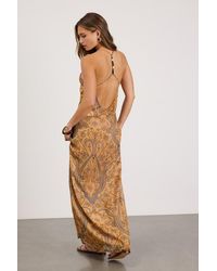 Lulus - Abra Multi Boho Print Beaded Maxi Dress - Lyst