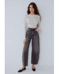Rolla's - Gigi Washed High-Rise Barrel Jeans - Lyst
