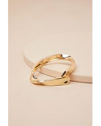 Lulus - Bold Mode Twisted Cuff Bracelet - Lyst