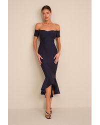 Lulus - How Much I Care Off-The-Shoulder Midi Dress - Lyst
