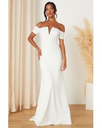 Lulus - Loveliest Aura Off-The-Shoulder Mermaid Maxi Dress - Lyst
