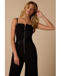 Levi's - Lightweight Seamed Dark Wash Denim Jumpsuit - Lyst