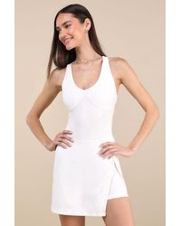 Year Of Ours - Doubles Backless Skort Romper - Lyst