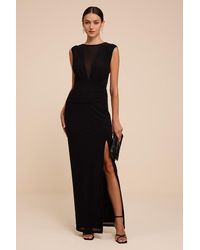 Lulus - Beatrix Plunge Maxi Dress - Lyst