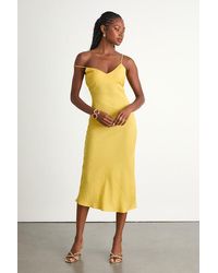 Lulus - Tamia Textured Sleeveless Midi Slip Dress - Lyst