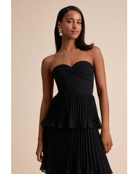 Lulus - Seriously Sensational Strapless Tiered Midi Dress - Lyst